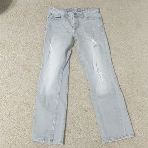Girls cat and Jack gray jeans size 14 distressed